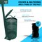 Emma and Oliver Kirk Pet Waste Station with Glow in the Dark Sign, Bag Dispenser, Hand Sanitizer & Trash Can with Lid - Includes 400 Pull Out Bags & 50 Can Liners